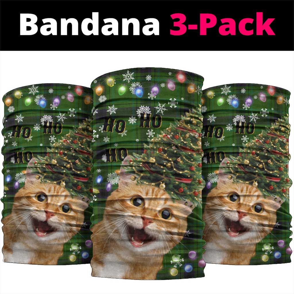 Cat Christmas Tree Neck Gaiter Xmas Holiday Patterns - Wonder Print Shop