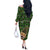 Cat Christmas Tree Off The Shoulder Long Sleeve Dress Xmas Holiday Patterns - Wonder Print Shop