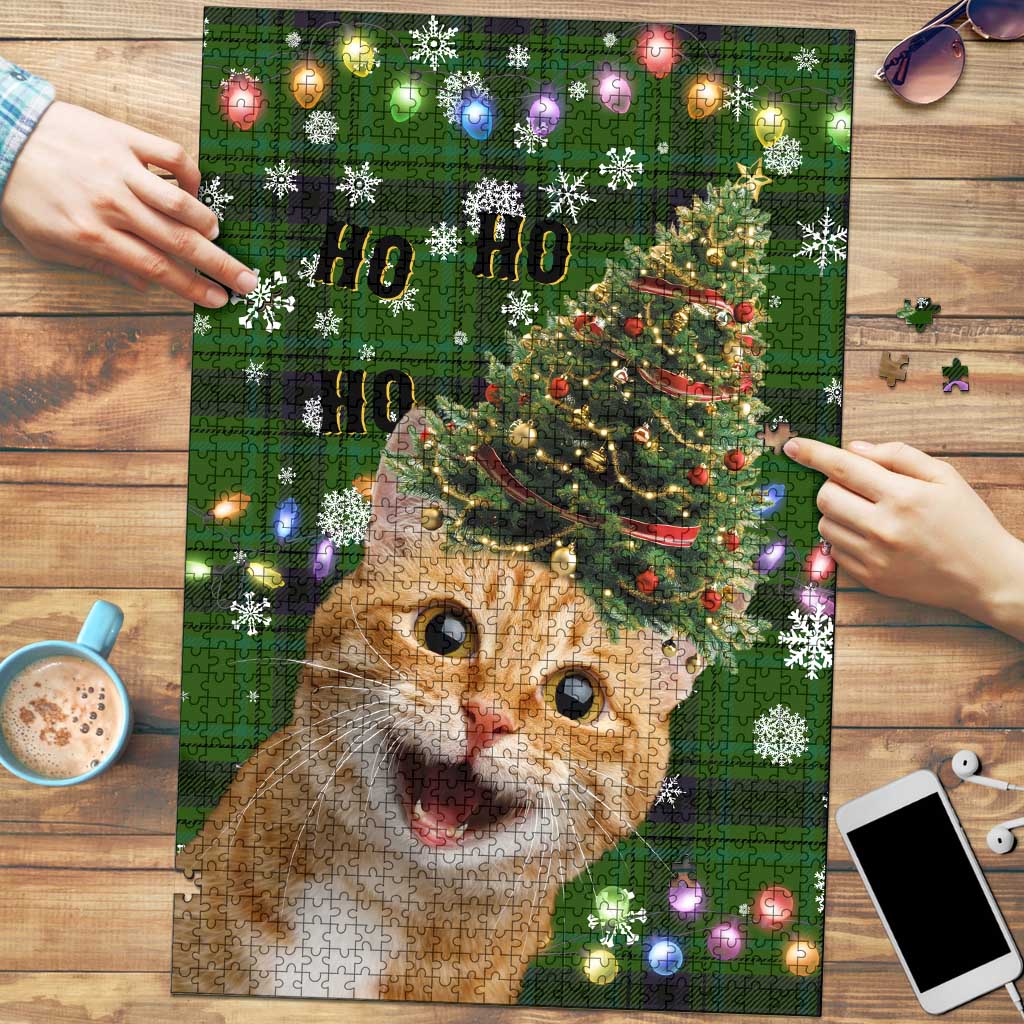 Cat Christmas Tree Puzzle Xmas Holiday Patterns - Wonder Print Shop