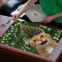Cat Christmas Tree Puzzle Xmas Holiday Patterns - Wonder Print Shop