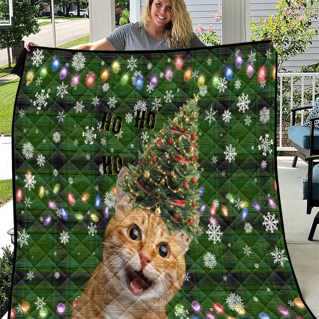 Cat Christmas Tree Quilt Xmas Holiday Patterns - Wonder Print Shop
