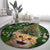 Cat Christmas Tree Round Carpet Xmas Holiday Patterns - Wonder Print Shop