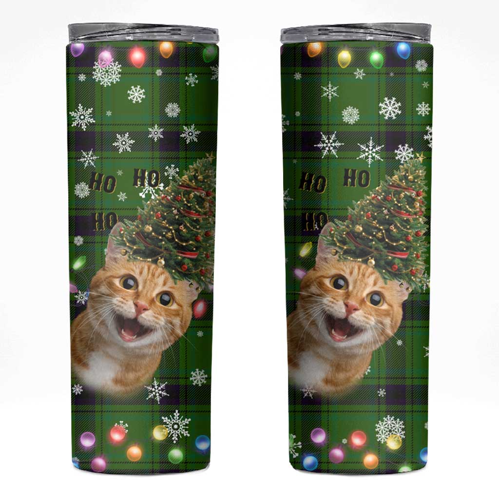 Cat Christmas Tree Skinny Tumbler Xmas Holiday Patterns - Wonder Print Shop