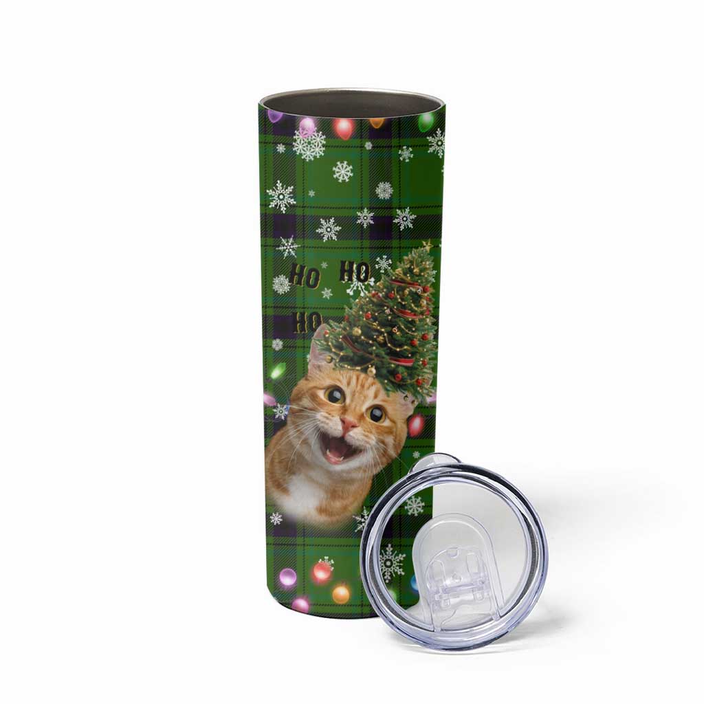 Cat Christmas Tree Skinny Tumbler Xmas Holiday Patterns - Wonder Print Shop