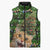 Cat Christmas Tree Sleeveless Puffer Jacket Xmas Holiday Patterns - Wonder Print Shop