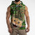 Cat Christmas Tree Sleeveless Zip Hoodie Xmas Holiday Patterns - Wonder Print Shop