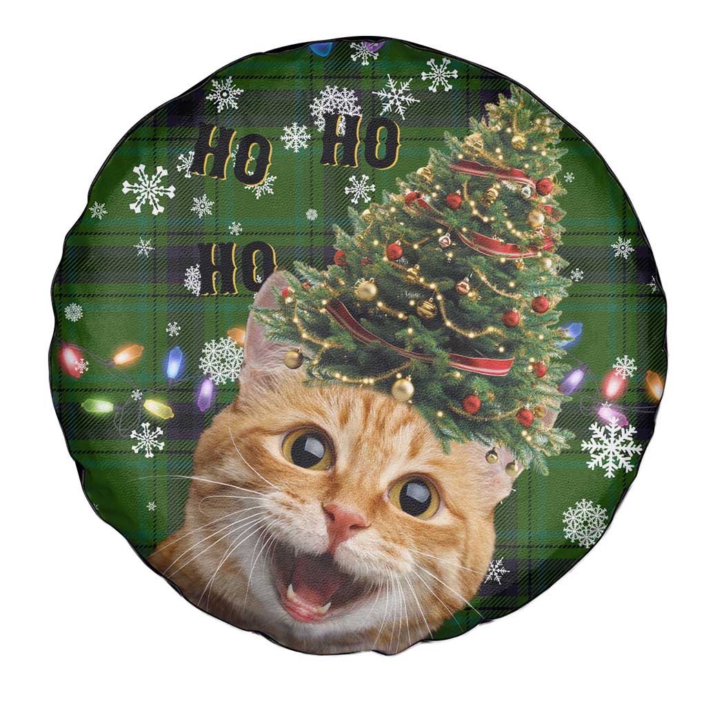 Cat Christmas Tree Spare Tire Cover Xmas Holiday Patterns - Wonder Print Shop