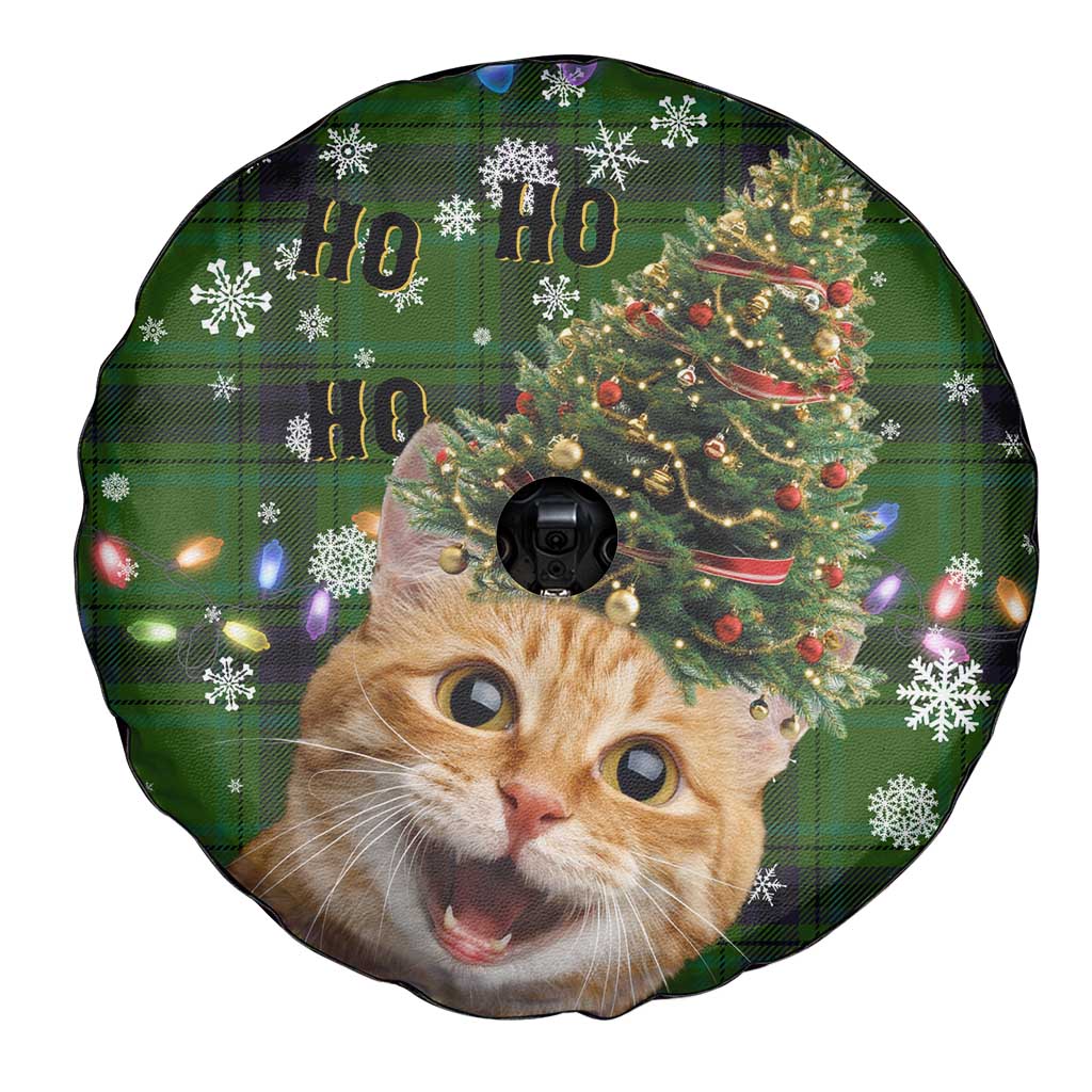 Cat Christmas Tree Spare Tire Cover Xmas Holiday Patterns - Wonder Print Shop