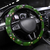 Cat Christmas Tree Steering Wheel Cover Xmas Holiday Patterns - Wonder Print Shop