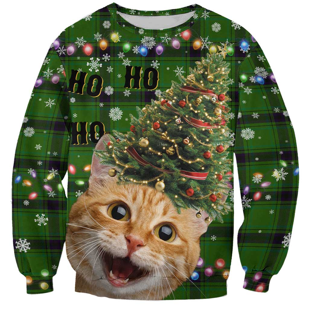 Cat Christmas Tree Sweatshirt Xmas Holiday Patterns - Wonder Print Shop