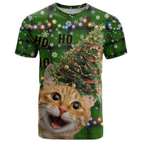 Cat Christmas Tree T Shirt Xmas Holiday Patterns - Wonder Print Shop