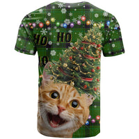 Cat Christmas Tree T Shirt Xmas Holiday Patterns - Wonder Print Shop