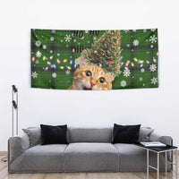 Cat Christmas Tree Tapestry Xmas Holiday Patterns - Wonder Print Shop