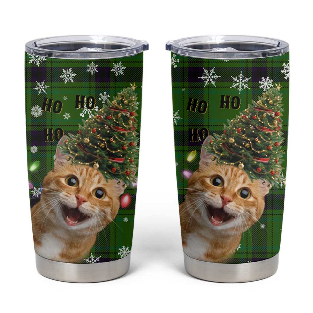 Cat Christmas Tree Tumbler Cup Xmas Holiday Patterns - Wonder Print Shop