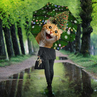 Cat Christmas Tree Umbrella Xmas Holiday Patterns - Wonder Print Shop