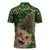 Cat Christmas Tree Zipper Polo Shirt Xmas Holiday Patterns - Wonder Print Shop