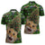 Cat Christmas Tree Zipper Polo Shirt Xmas Holiday Patterns - Wonder Print Shop