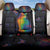 Cat Colorful Christmas Back Car Seat Cover Xmas Holiday Patterns - Wonder Print Shop