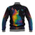 Cat Colorful Christmas Baseball Jacket Xmas Holiday Patterns - Wonder Print Shop