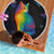 Cat Colorful Christmas Beach Blanket Xmas Holiday Patterns - Wonder Print Shop