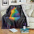 Cat Colorful Christmas Blanket Xmas Holiday Patterns - Wonder Print Shop