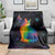 Cat Colorful Christmas Blanket Xmas Holiday Patterns - Wonder Print Shop