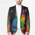 Cat Colorful Christmas Blazer Xmas Holiday Patterns - Wonder Print Shop