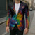 Cat Colorful Christmas Blazer Xmas Holiday Patterns - Wonder Print Shop