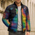 Cat Colorful Christmas Bomber Puffer Jacket Xmas Holiday Patterns - Wonder Print Shop