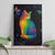 Cat Colorful Christmas Canvas Wall Art Xmas Holiday Patterns - Wonder Print Shop