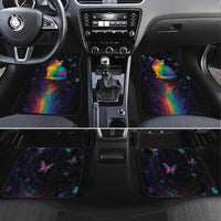 Cat Colorful Christmas Car Mats Xmas Holiday Patterns - Wonder Print Shop