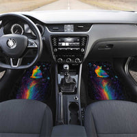 Cat Colorful Christmas Car Mats Xmas Holiday Patterns - Wonder Print Shop