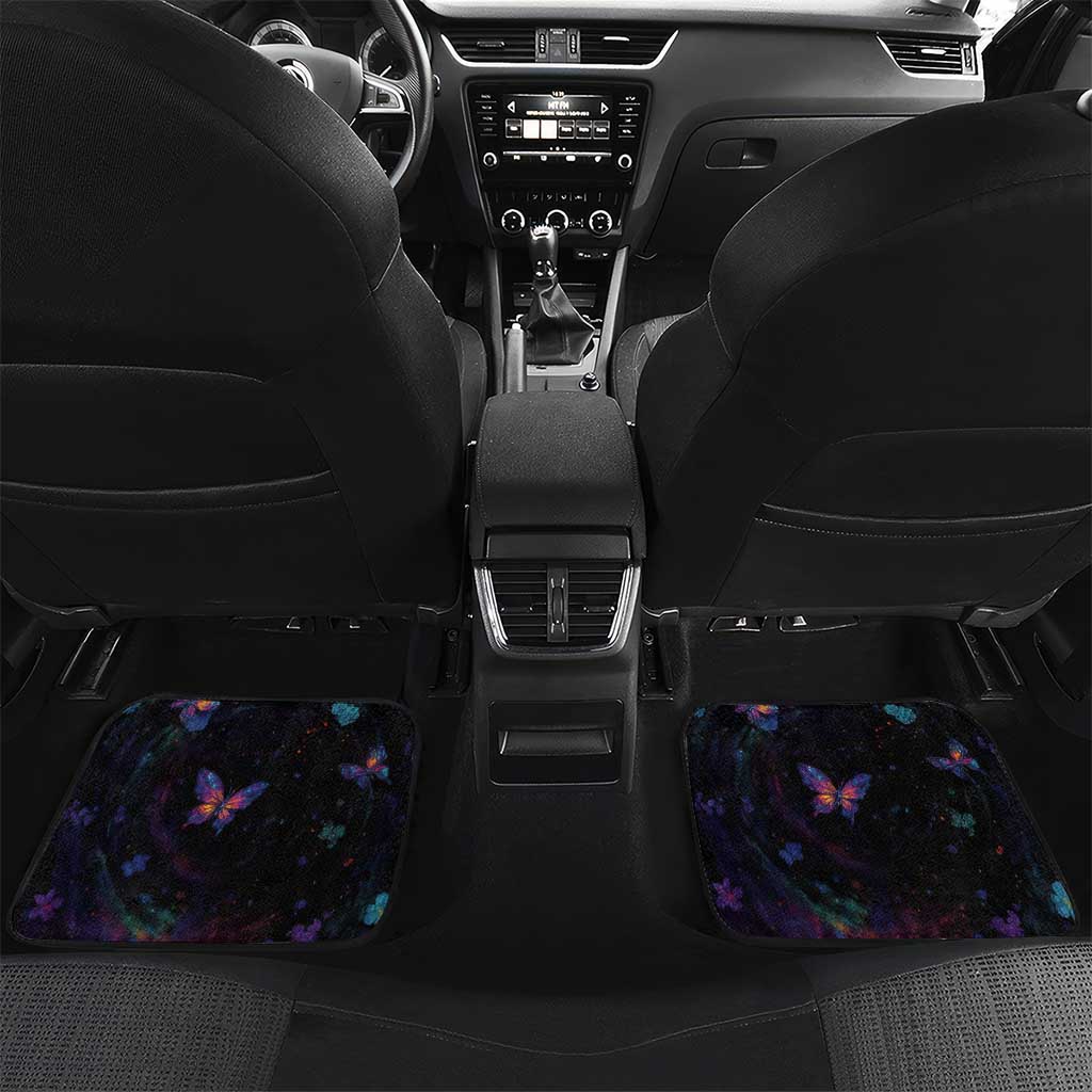 Cat Colorful Christmas Car Mats Xmas Holiday Patterns - Wonder Print Shop