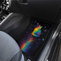Cat Colorful Christmas Car Mats Xmas Holiday Patterns - Wonder Print Shop