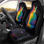 Cat Colorful Christmas Car Seat Cover Xmas Holiday Patterns - Wonder Print Shop
