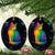 Cat Colorful Christmas Ceramic Ornament Xmas Holiday Patterns - Wonder Print Shop