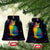 Cat Colorful Christmas Ceramic Ornament Xmas Holiday Patterns - Wonder Print Shop