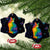 Cat Colorful Christmas Ceramic Ornament Xmas Holiday Patterns - Wonder Print Shop