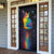 Cat Colorful Christmas Door Cover Xmas Holiday Patterns - Wonder Print Shop