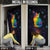 Cat Colorful Christmas Door Cover Xmas Holiday Patterns - Wonder Print Shop