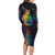Cat Colorful Christmas Family Matching Long Sleeve Bodycon Dress and Hawaiian Shirt Xmas Holiday Patterns - Wonder Print Shop