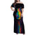 Cat Colorful Christmas Family Matching Off Shoulder Maxi Dress and Hawaiian Shirt Xmas Holiday Patterns - Wonder Print Shop