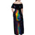 Cat Colorful Christmas Family Matching Off Shoulder Maxi Dress and Hawaiian Shirt Xmas Holiday Patterns - Wonder Print Shop