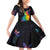 Cat Colorful Christmas Family Matching Off Shoulder Short Dress and Hawaiian Shirt Xmas Holiday Patterns - Wonder Print Shop