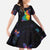 Cat Colorful Christmas Family Matching Short Sleeve Bodycon Dress and Hawaiian Shirt Xmas Holiday Patterns - Wonder Print Shop