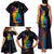 Cat Colorful Christmas Family Matching Tank Maxi Dress and Hawaiian Shirt Xmas Holiday Patterns - Wonder Print Shop
