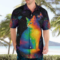 Cat Colorful Christmas Hawaiian Shirt Xmas Holiday Patterns - Wonder Print Shop