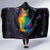 Cat Colorful Christmas Hooded Blanket Xmas Holiday Patterns - Wonder Print Shop