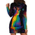 Cat Colorful Christmas Hoodie Dress Xmas Holiday Patterns - Wonder Print Shop