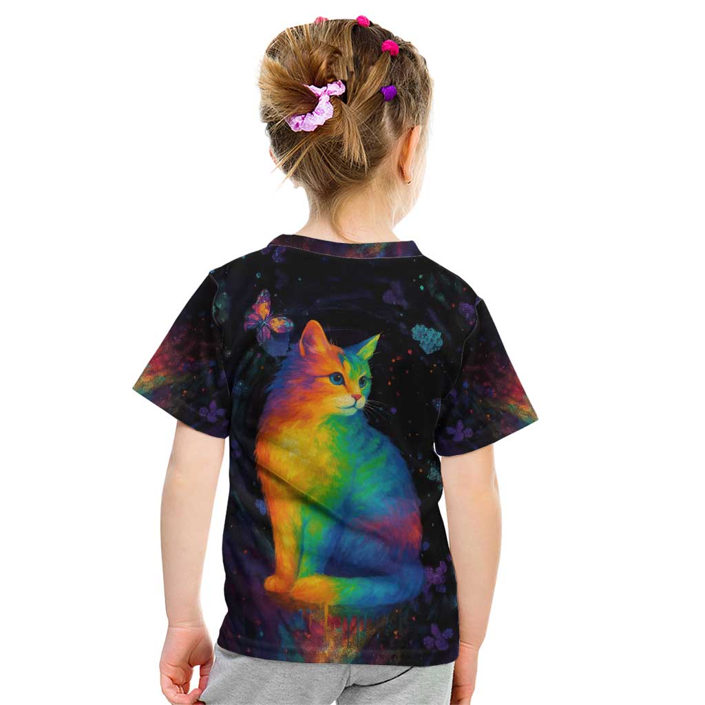 Cat Colorful Christmas Kid T Shirt Xmas Holiday Patterns - Wonder Print Shop